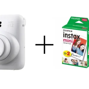 Fuji – Instax Mini 12 Instant Camera – Clay White – BUNDLE – Gratis frakt v:7145395 Fuji – Instax Mini 12 Instant Camera – Clay White – BUNDLE – Gratis frakt v:7145395
