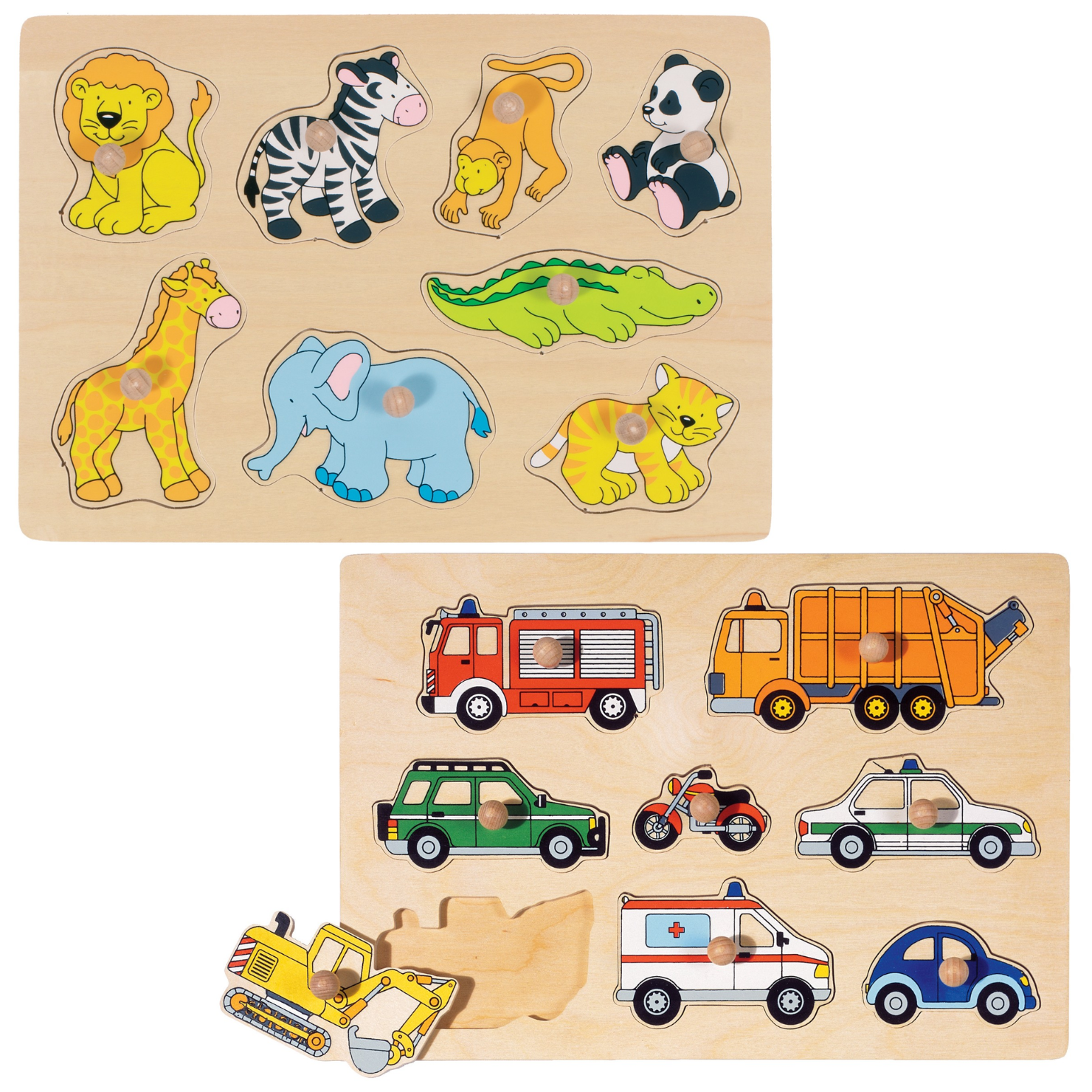 GOKI – Means of transport & Zoo animals, Lift-out puzzle (1240223/1240262) v:2460873 GOKI – Means of transport & Zoo animals, Lift-out puzzle (1240223/1240262) v:2460873