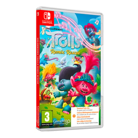 DreamWorks Trolls Remix Rescue (Code in Box) - Nintendo Switch - Engelsk - Code in a Box v:6713158
