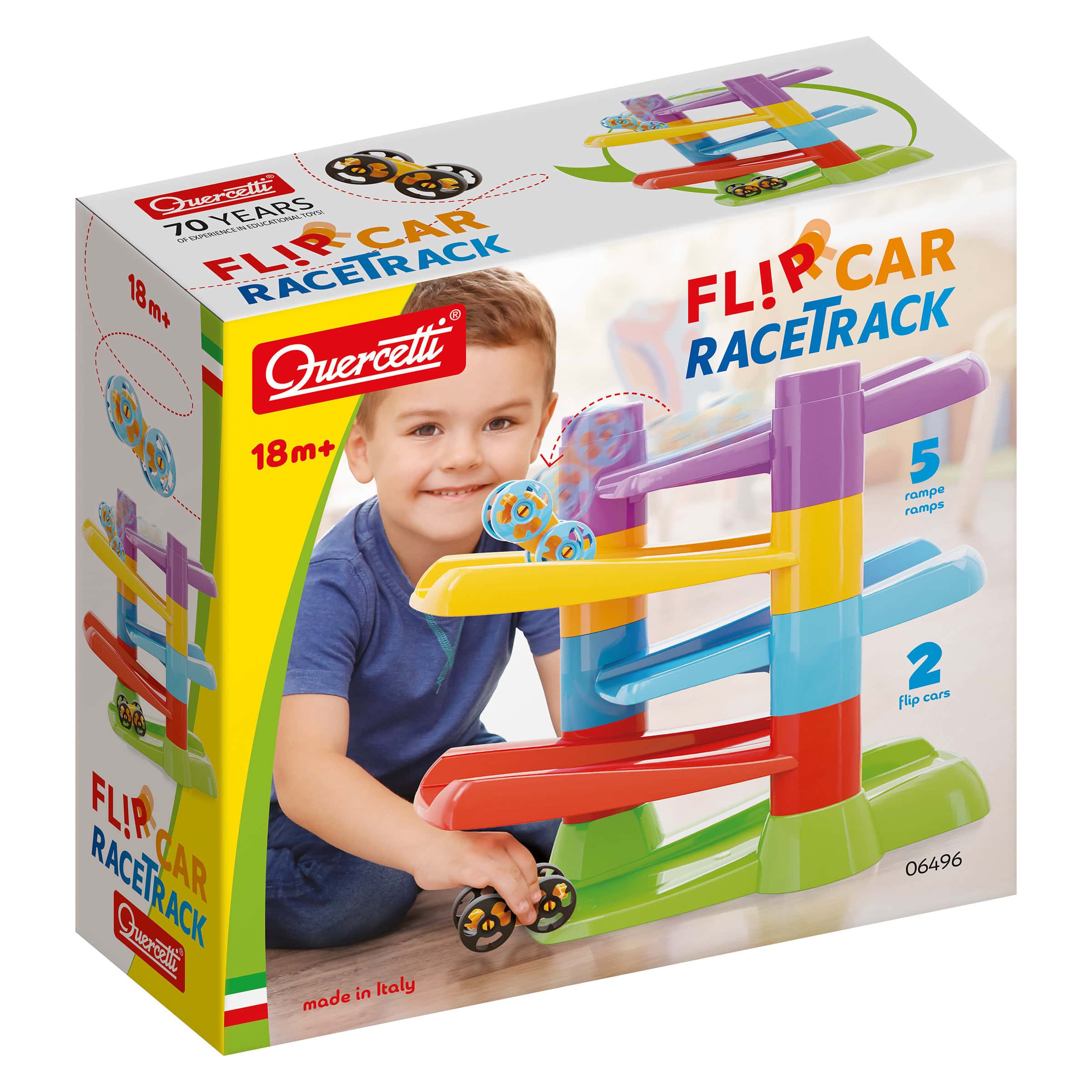 Quercetti - Flip Car Race Track - (QU-06496) v:4837348
