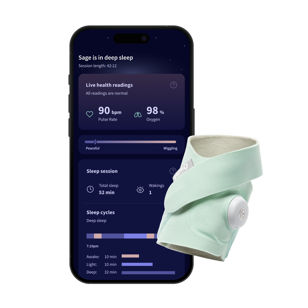 Owlet – Dream Sock – Mint (BMRHNNMIM) – Gratis frakt v:9119596