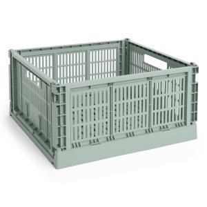 HAY – Colour Crate L Square Oppbevaringsboks (Salviegrønn) – Green v:1879076 HAY – Colour Crate L Square Oppbevaringsboks (Salviegrønn) – Green v:1879076