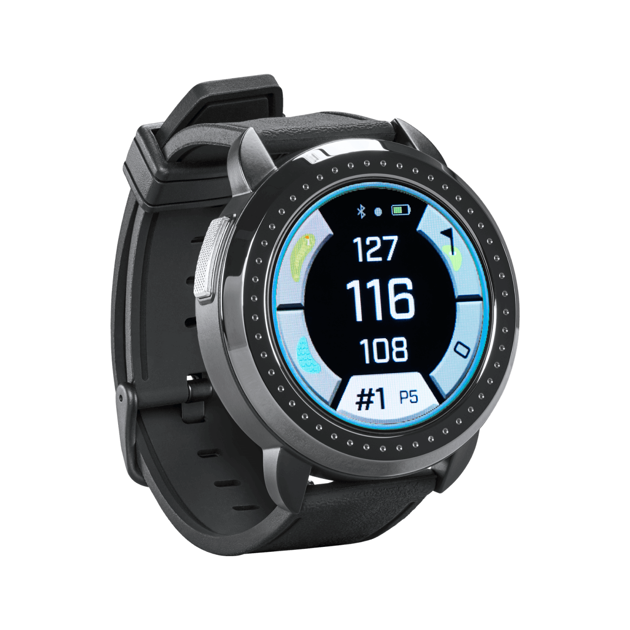 Bushnell - iON Elite GPS Golfklokke - Golfklokke med Slope-teknologi, Fargetouchskjerm og 38.000+ Baner - Black - Gratis frakt v:3823308