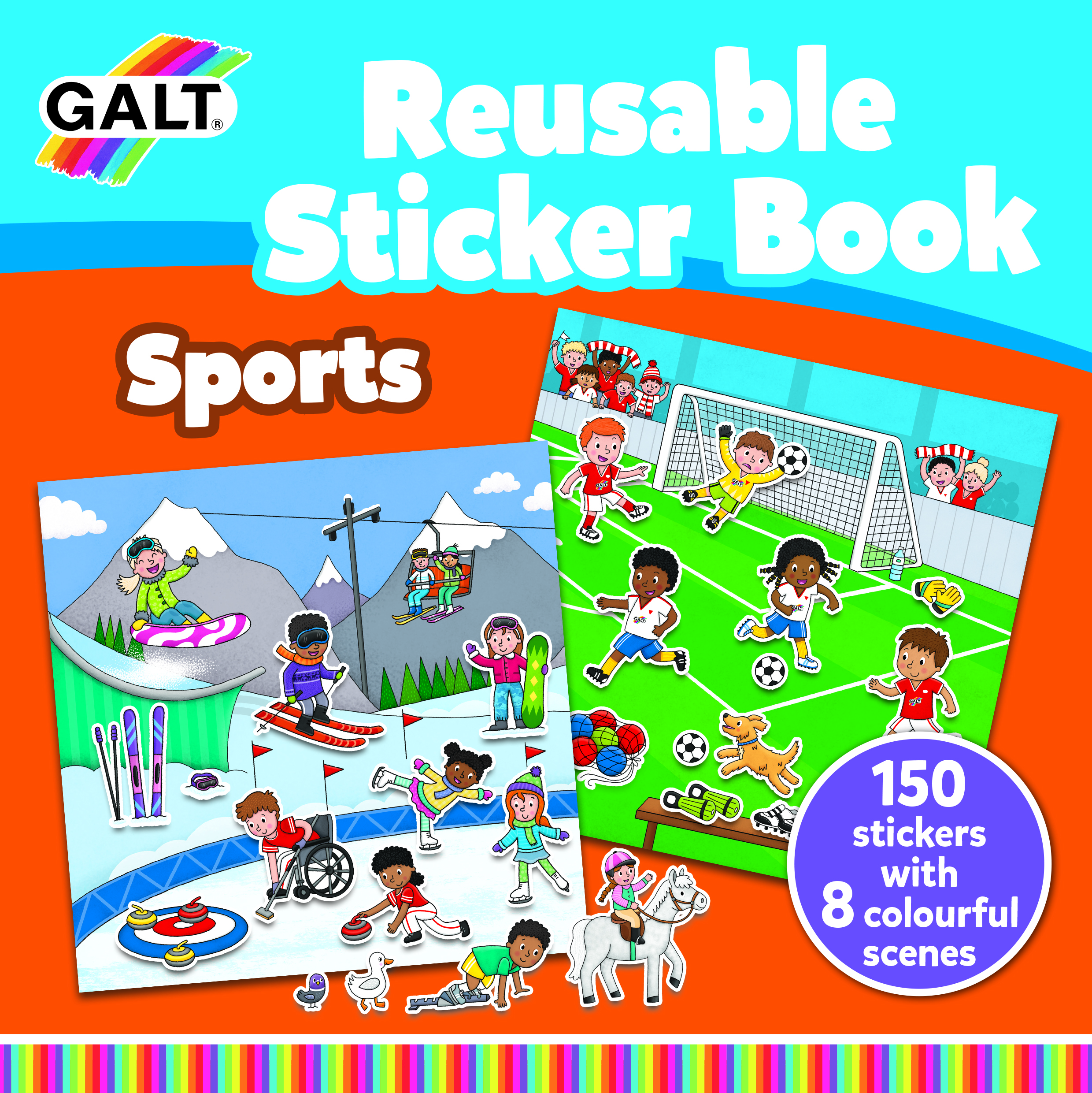 Galt – Reusable Sticker Book – Sports (31000151) v:5920455