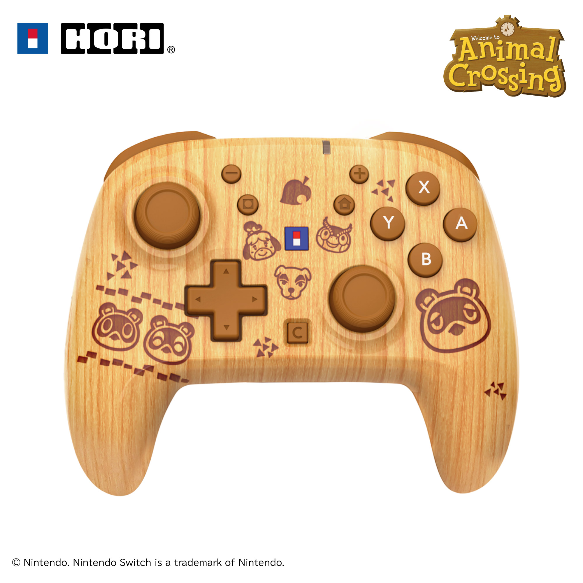 HORI - Wireless HORIPAD Turbo - Animal Crossing Brown - Nintendo Switch 2 - Animal Crossing - Engelsk - Standard - Gratis frakt v:6618487