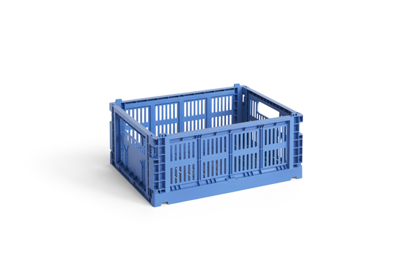 HAY – Colour Crate M Oppbevaringskasse (Elektrisk Blå) – Electric Blue – M v:5770683