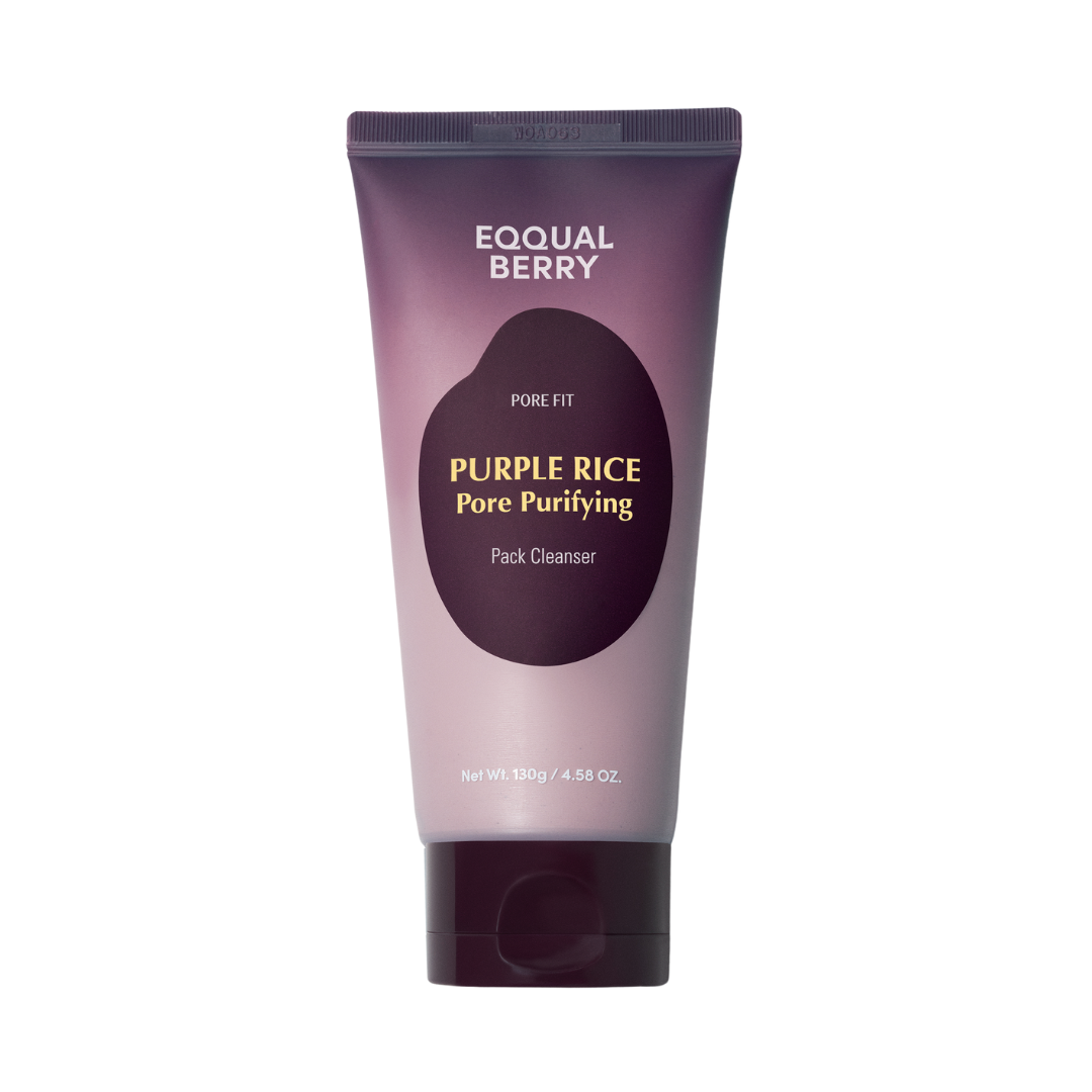 Eqqualberry - Purple Rice Pore Purifying Pack Cleanser - Purple - 130 ml v:7456641