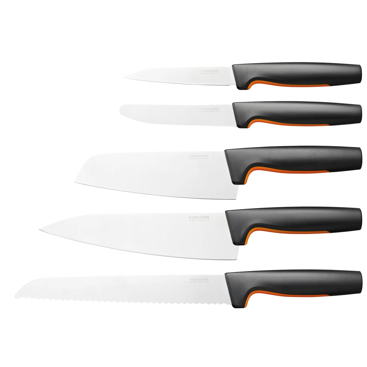 Fiskars - FunctionalForm Knivsett med 5 Deler - Gratis frakt v:8526737