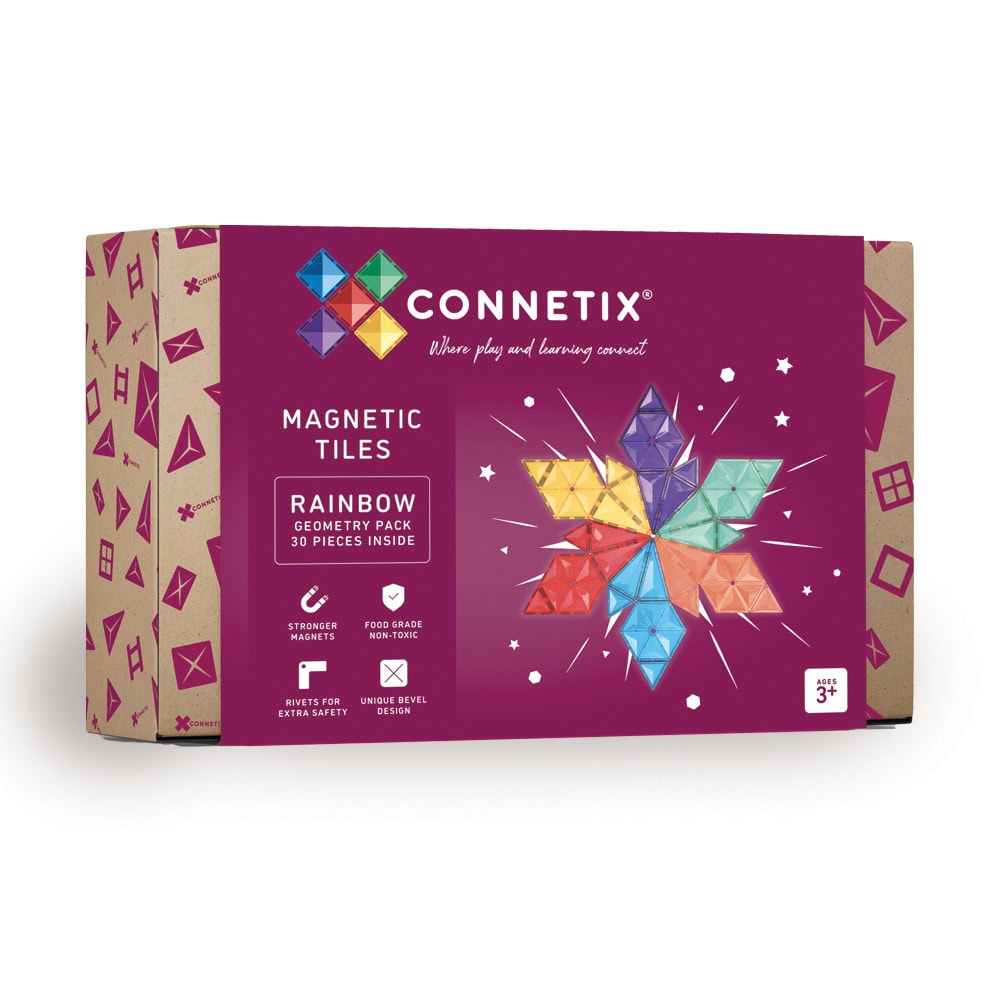 Connetix - Rainbow Geometry Pack 30 Pieces - (CT-R-00030-GE) v:5789037