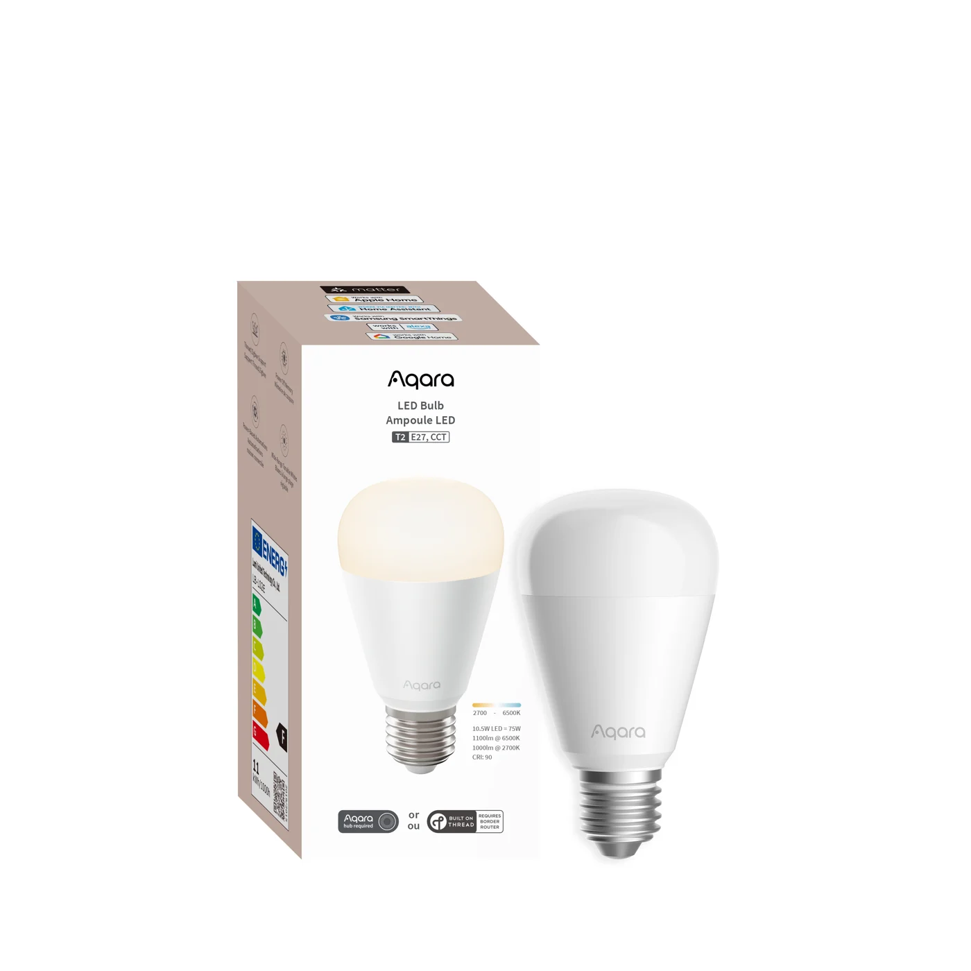 Aqara – 2x LED Bulb T2 (CCT, E27) – Bundle v:9406131 Aqara – 2x LED Bulb T2 (CCT, E27) – Bundle v:9406131