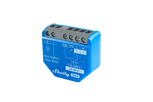 Shelly 1 Gen4 – Smart Wi-Fi Relé Bryter v:1357811
