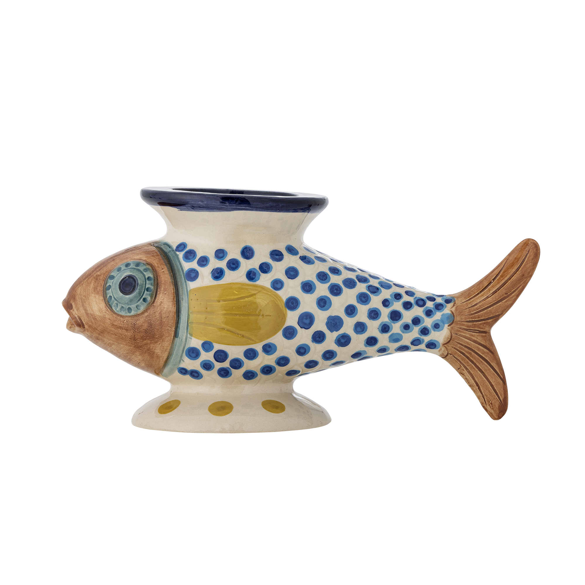 Bloomingville - Nobu Vase - Multi - Stoneware - Gratis frakt v:1954150