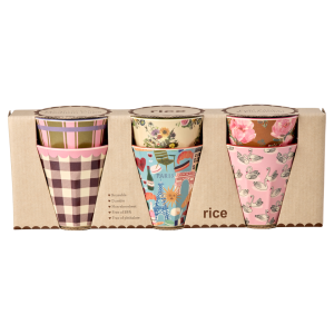Rice – Melamine Cups with Bon Vivant Prints – Medium – 250 ml v:7548573 Rice – Melamine Cups with Bon Vivant Prints – Medium – 250 ml v:7548573
