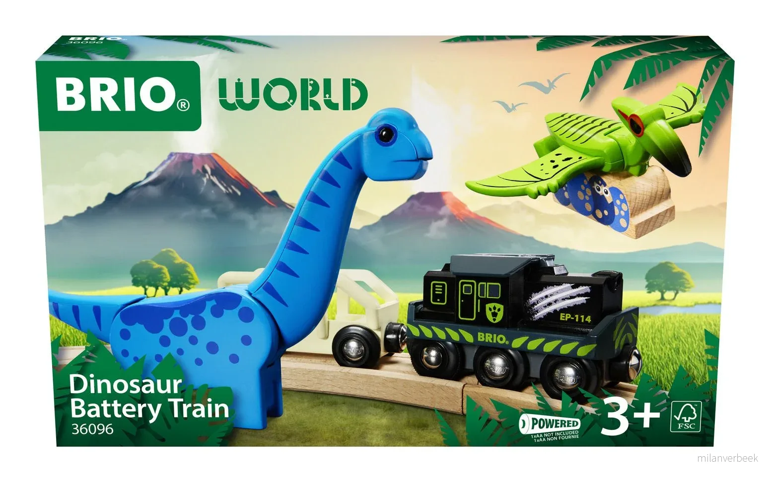 BRIO - Dinosaur Battery Train - 36096 v:4566323