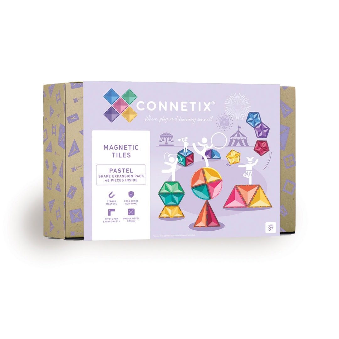 Connetix – Pastel Shape Expansion Pack 48 Pieces (CT-P-00048-SE) – Gratis frakt v:4587209 Connetix – Pastel Shape Expansion Pack 48 Pieces (CT-P-00048-SE) – Gratis frakt v:4587209