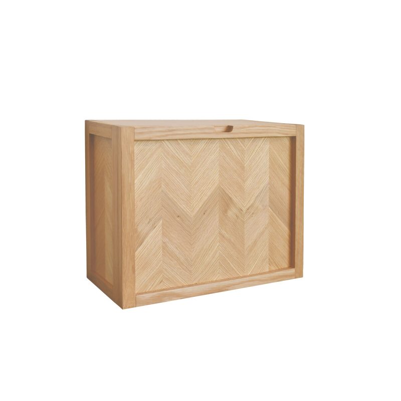 Hübsch – Herringbone Skoskap – 22x50xH40 cm – Natur – Gratis frakt v:2008184