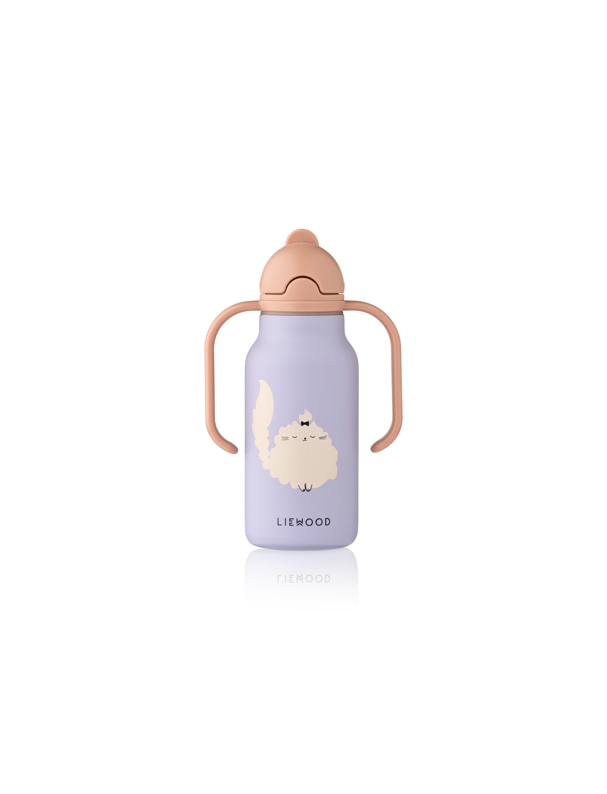 – Kimmie Water Bottle 250 ml, Cat / Warm lilac, One size (5715493553647) v:3198657