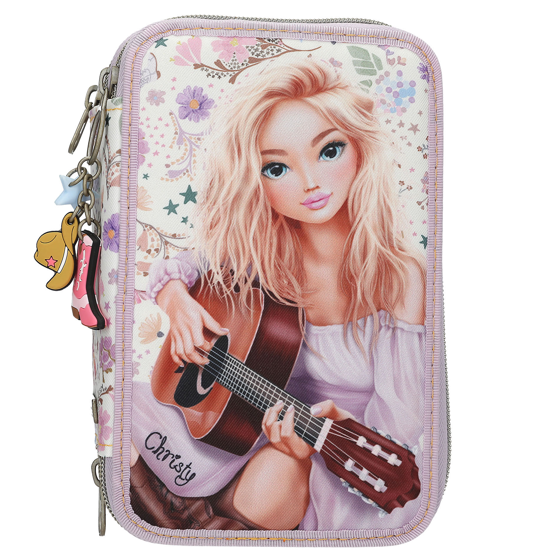 TOPModel – Triple Pencil Case COWGIRL – Cream-Coloured with Pale Purple Accents – Gratis frakt v:2341824 TOPModel – Triple Pencil Case COWGIRL – Cream-Coloured with Pale Purple Accents – Gratis frakt v:2341824