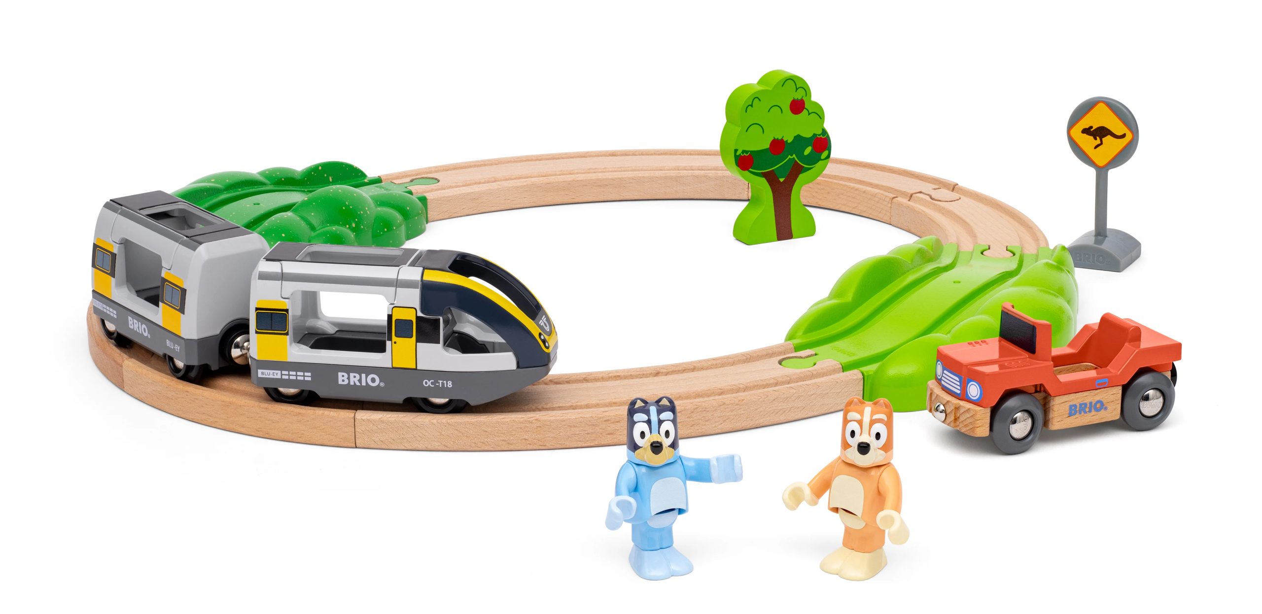 BRIO - Bluey Train Set (36144) - Gratis frakt v:3104576