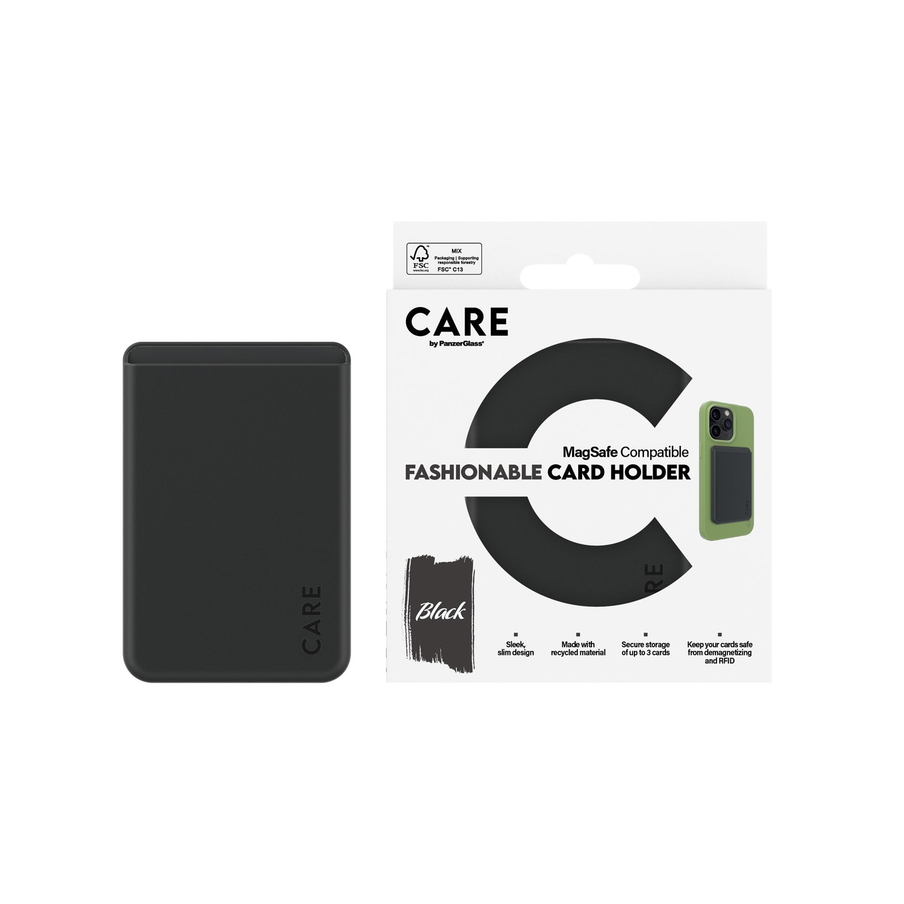 CARE by PanzerGlass – Cardholder – Black – iPhone v:9262818