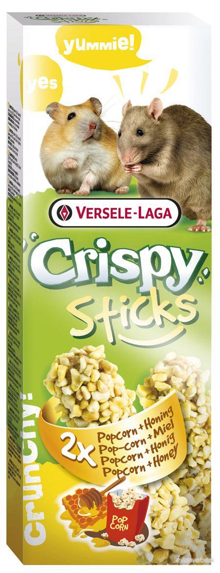Versele Laga - Sticks Hamsters-Rats Popcorn & Honey 100Gr - (510.0120) v:6071461