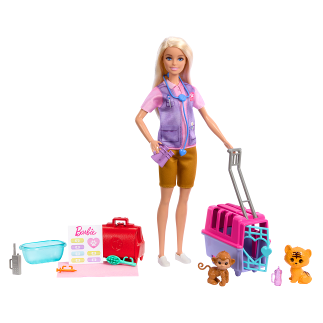 Barbie – Animal Rescue & Recovery – Playset With Blonde Doll, 2 Animal Figures & Accessories (HRG50) v:2210029 Barbie – Animal Rescue & Recovery – Playset With Blonde Doll, 2 Animal Figures & Accessories (HRG50) v:2210029