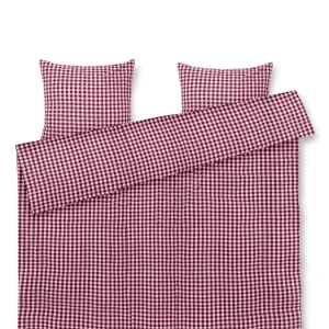 Juna – Bæk&Bølge Sengetøy – Plomme/Rosa – 200×220 cm – Gratis frakt v:3067387