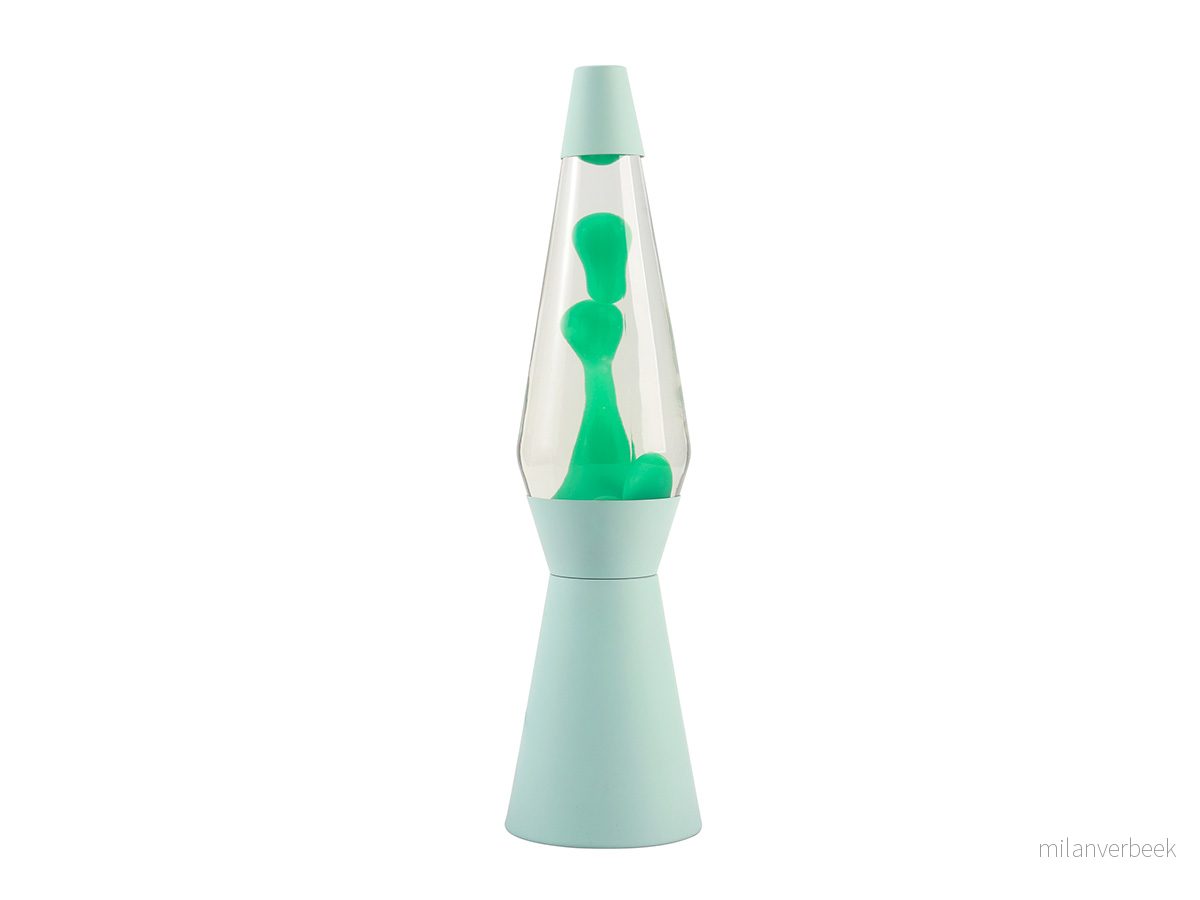 iTotal - Spaceship Lava Lamp - Pastel Green - 40 cm v:1661982