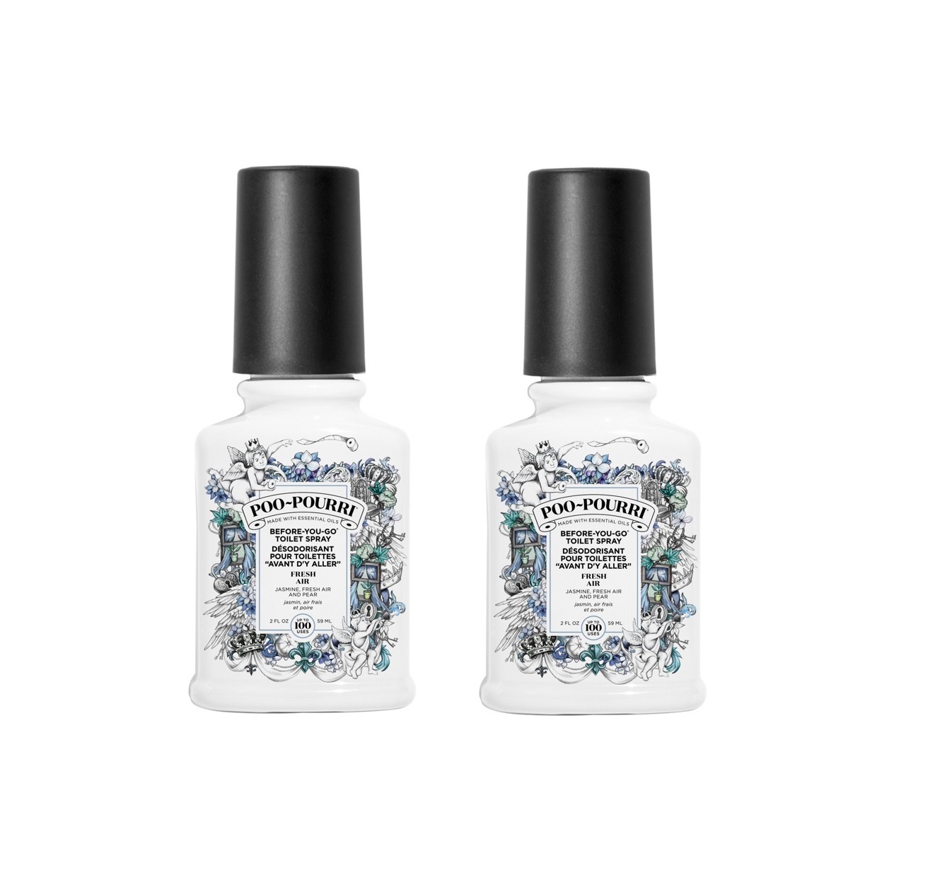 Poo~Pourri - 2 x Fresh Air Toilet Spray 59 ml - 2 x Fresh Air v:7282208