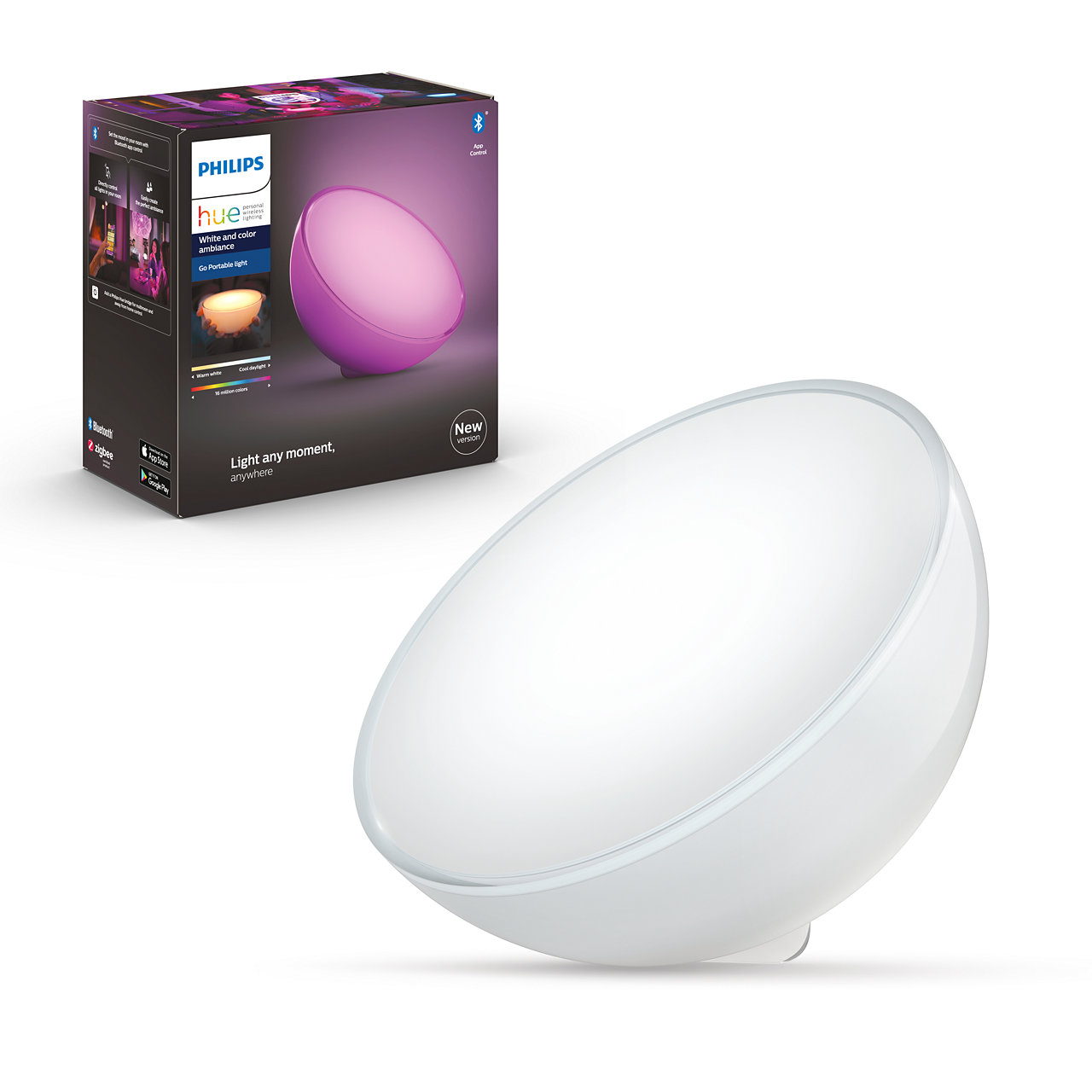 Philips Hue - Go Bordlampe - White & Color Ambiance - Gratis frakt v:9529632