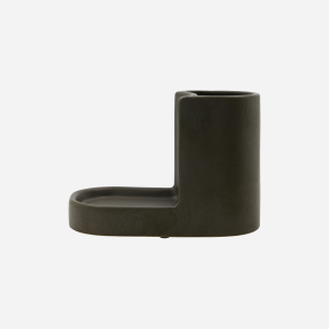 – Børste- og såpeholder – Mørk grå – L:18cm, W:10,5cm, H:13cm v:8627928