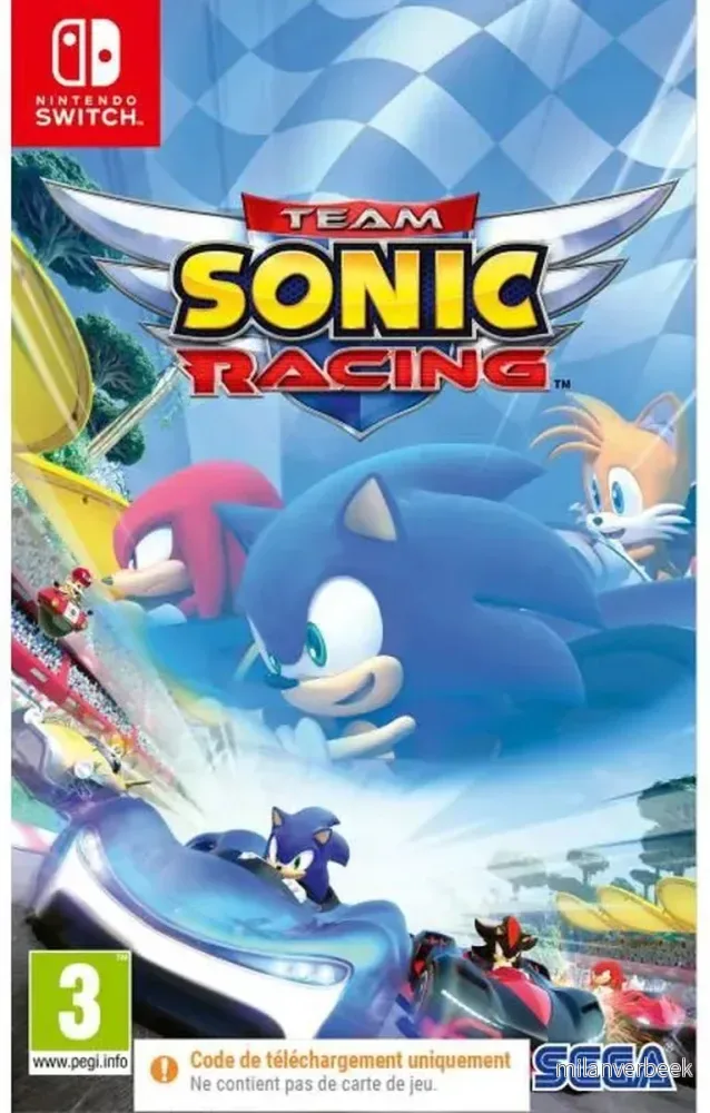 Team Sonic Racing (Code in Box) - Nintendo Switch - Engelsk - Code in a Box v:3632984