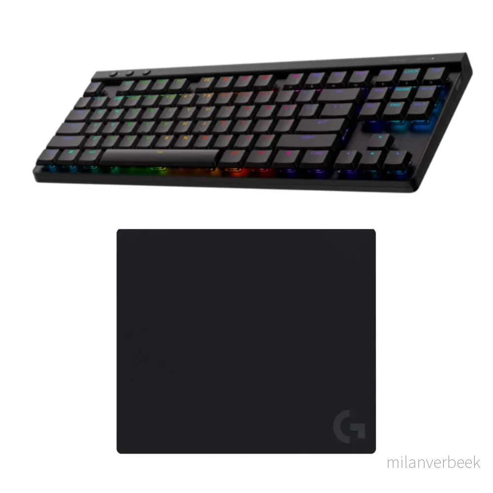 Logitech - G640 Large Cloth Gaming Mouse Pad & Logitech - G515 Lightspeed TKL - Bundle - Gratis frakt v:5958023