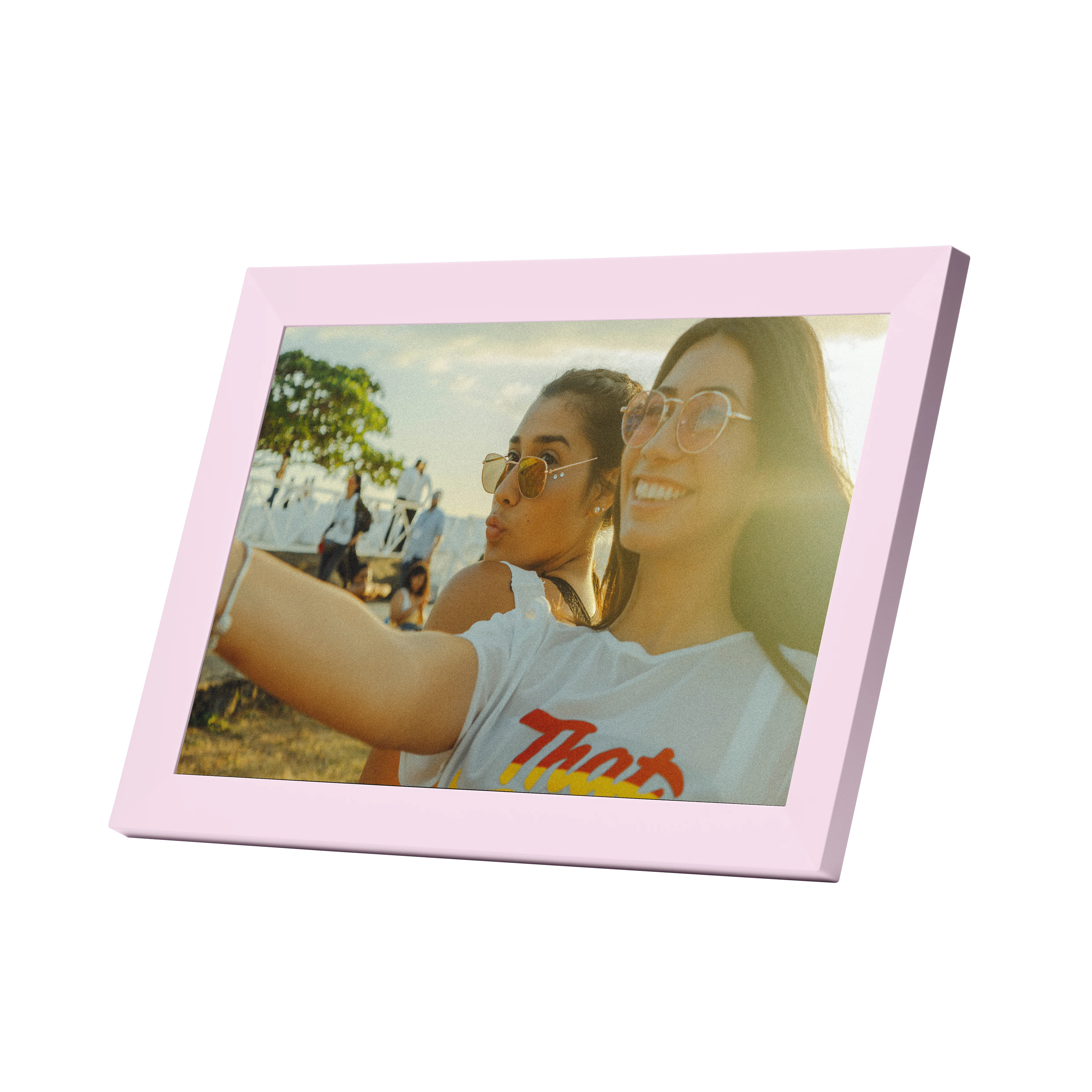 PIXIE – Smart Digital Photo Frame – Pink – 10,1" LCD touchskærm – Gratis frakt v:5934591