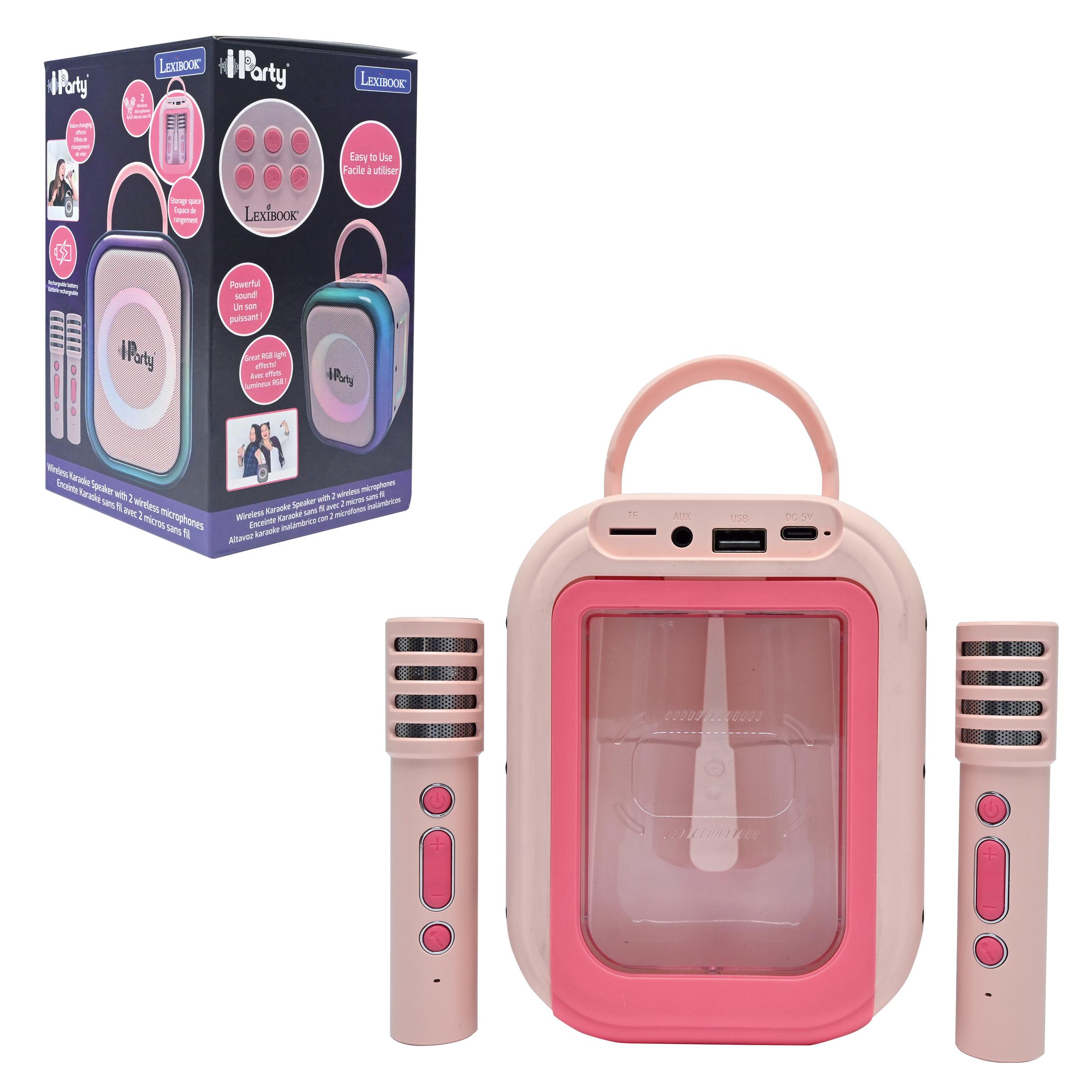 Lexibook – Pink Bluetooth karaoke with 2 wireless microphones () – Gratis frakt v:3385934 Lexibook – Pink Bluetooth karaoke with 2 wireless microphones () – Gratis frakt v:3385934