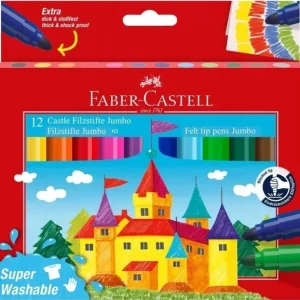 Faber-Castell – Felt-tip pen Jumbo – 12 pcs, super washable (154311) v:8967373 Faber-Castell – Felt-tip pen Jumbo – 12 pcs, super washable (154311) v:8967373