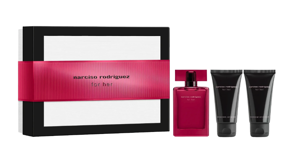 Narciso Rodriguez - Gift Set - For Her EdP Intense 50 ml + Body Lotion 50 ml + Shower Gel 50 ml - Gratis frakt v:5846133