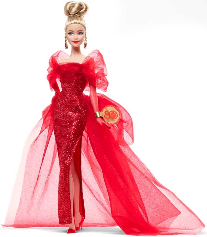 Barbie - Mattel 80th Anniversary Doll (JBJ17) - Gratis frakt v:6604629