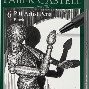 Faber-Castell – 6 pitt Artist Pen, brush – Black (167154) v:9877884