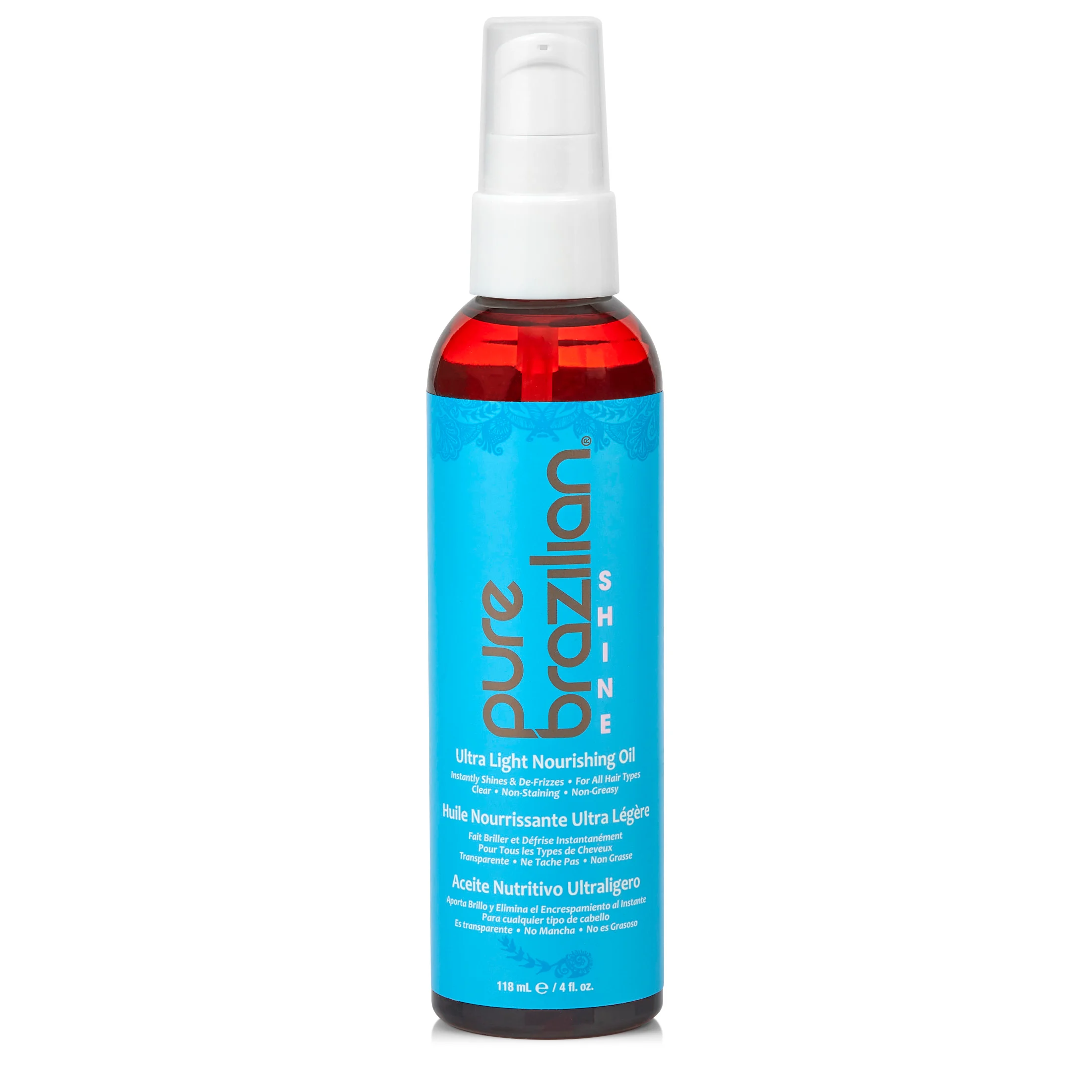 Pure Brazillian - SHINE Ultra Light Nourishing Oil - Clear - 118 ml v:2826353