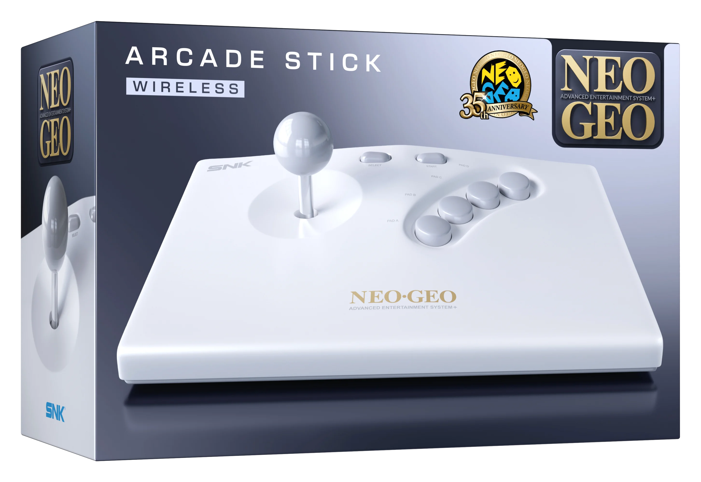 NEOGEO AES+ Arcade Stick (White) - Engelsk - WHITE - Gratis frakt v:2898391
