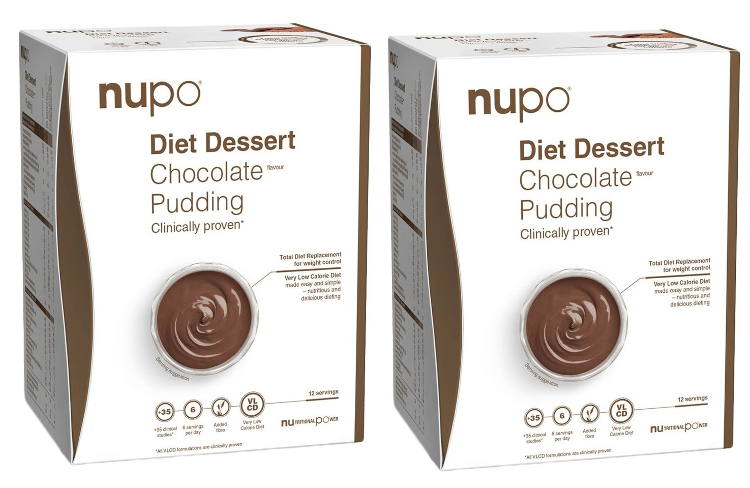 Nupo - 2 x Diet Chocolate Pudding 12 Portioner v:4042032