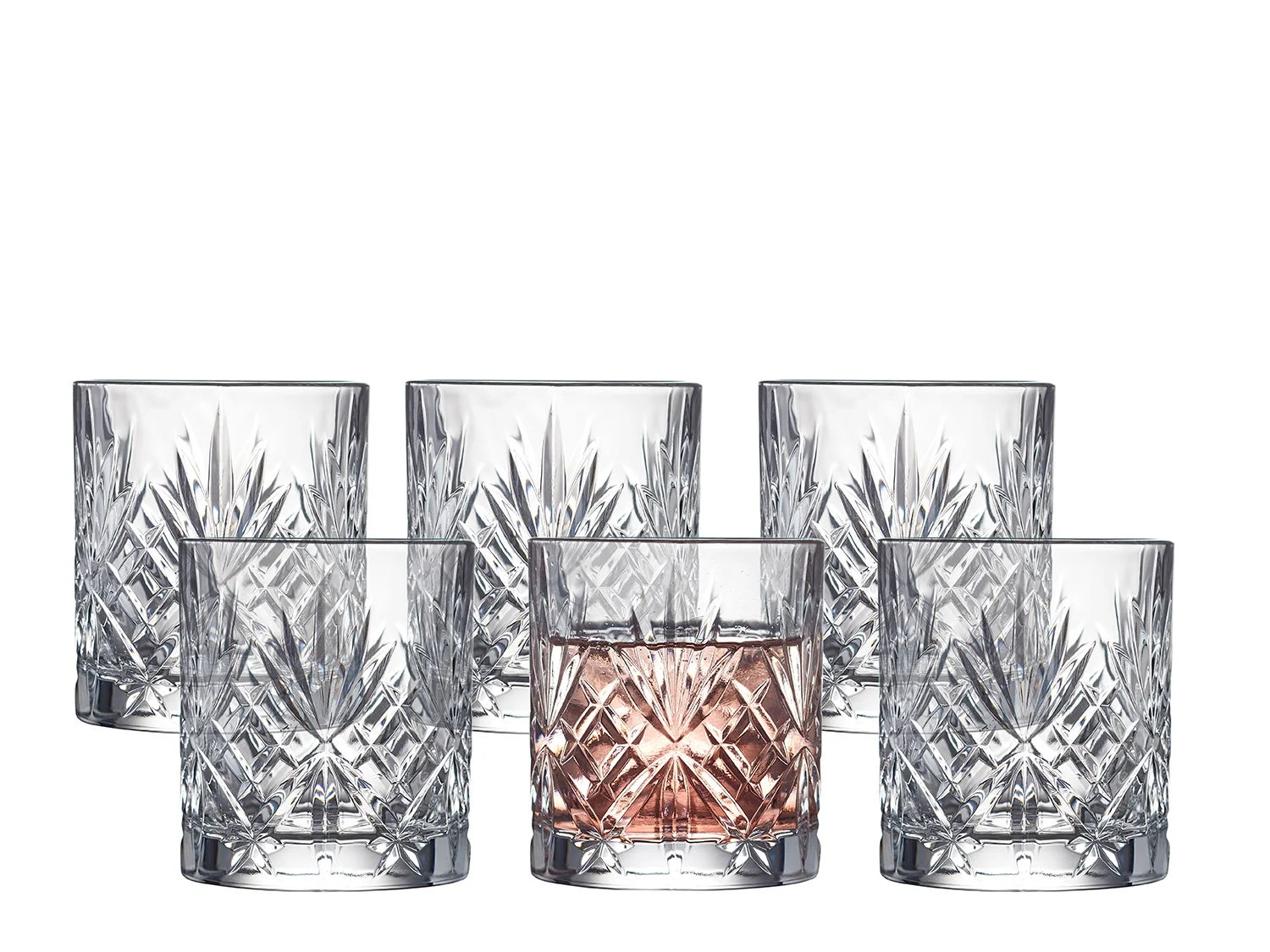 Lyngby Glas - Melodia Vannglass - 23 cl - 6 pk v:6544399