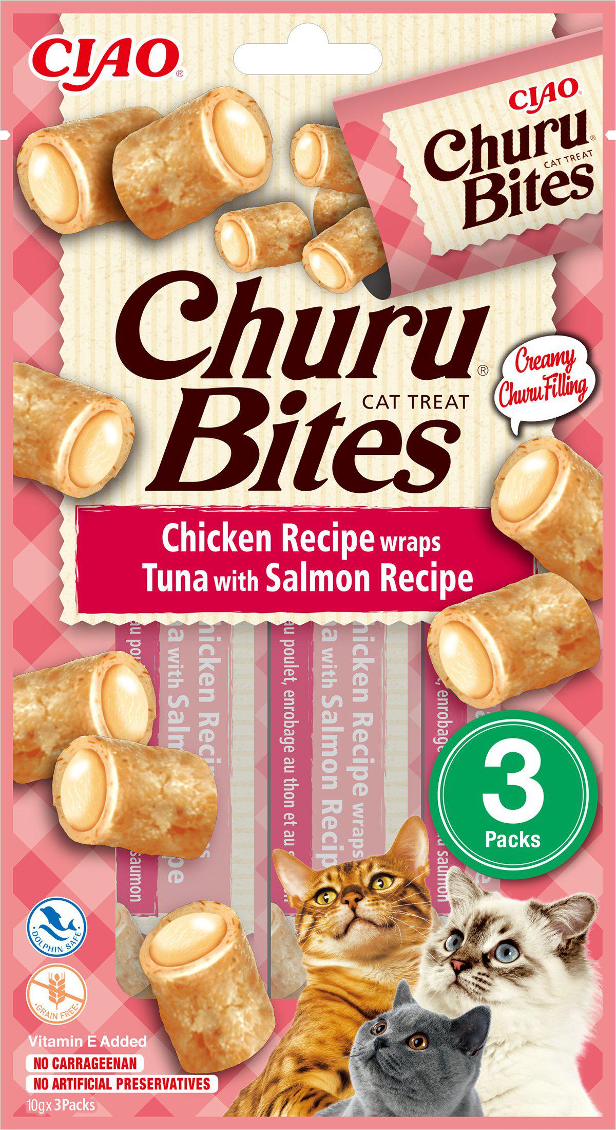 CHURU - Bites Chicken/Tuna Wrap With Salomon 3pcs- (798.5062) v:5394879