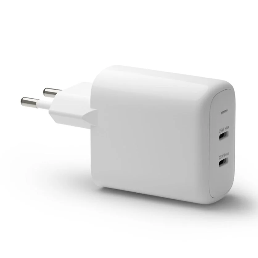 dbramante1928 – Re-charge – Vegglader GaN – 2x USB-C 25W EU – Hvit v:2267711