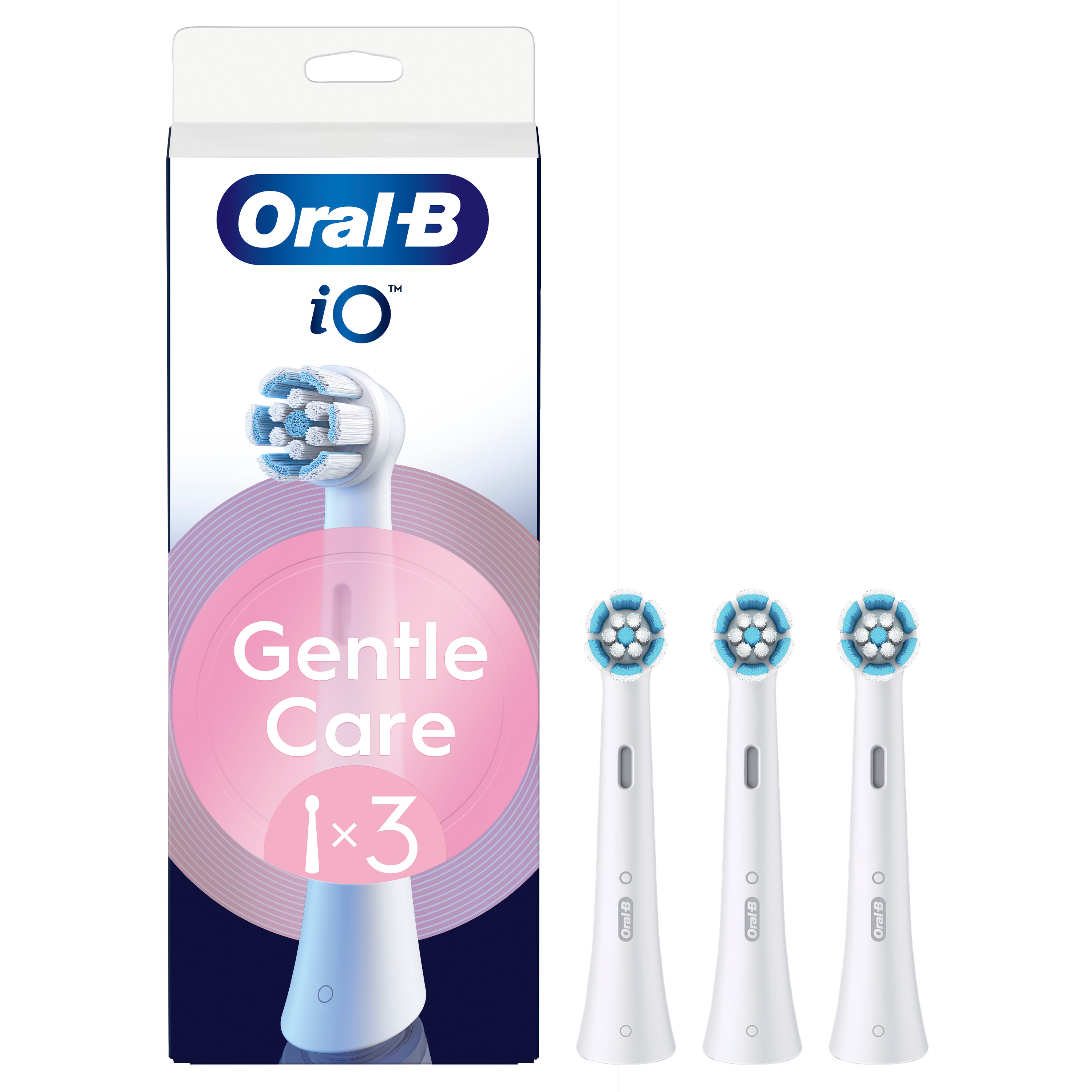 Oral B - iO Gentle Care Børstehoder - Hvit - 3 stk v:8138688