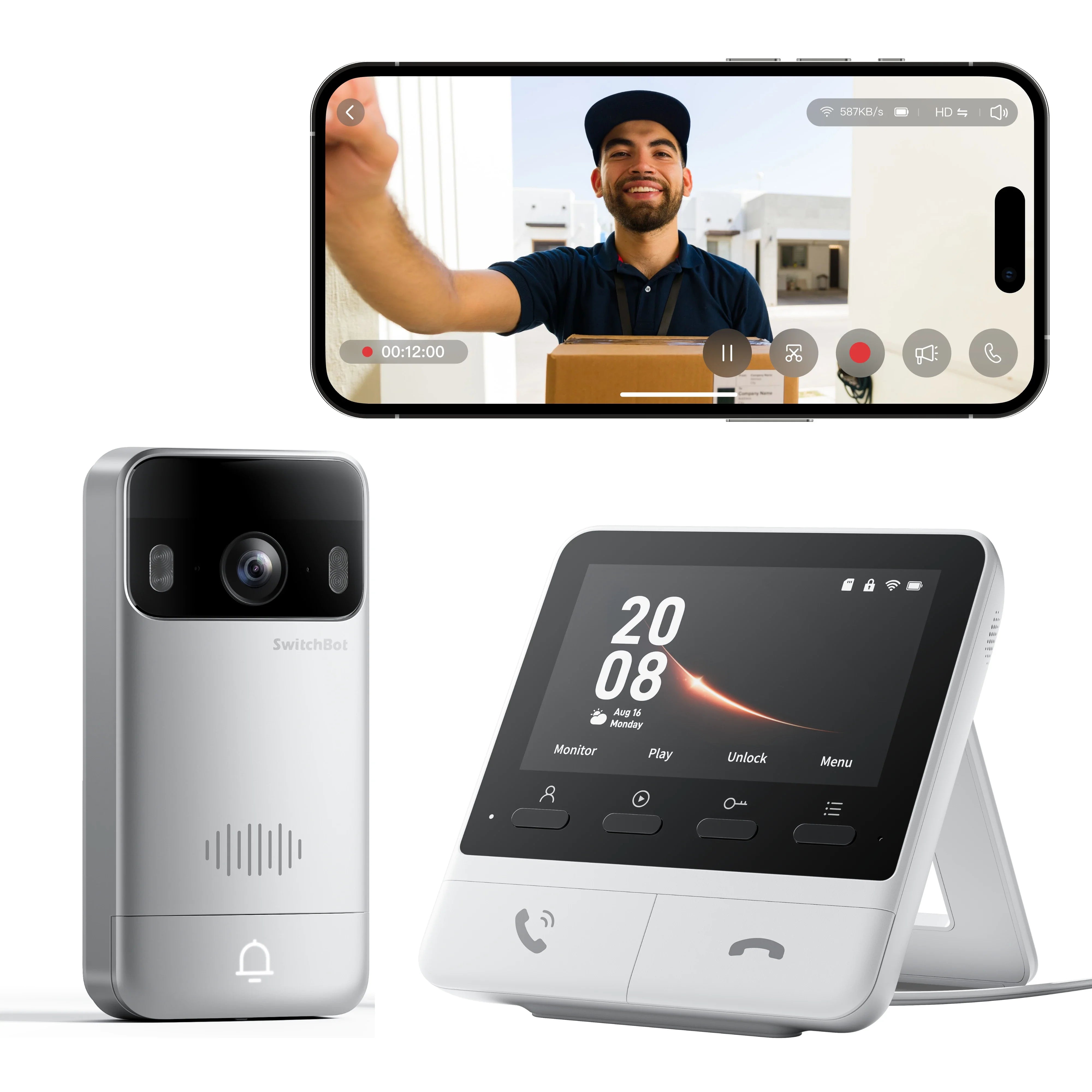 SwitchBot Video Doorbell - Gratis frakt v:8867477