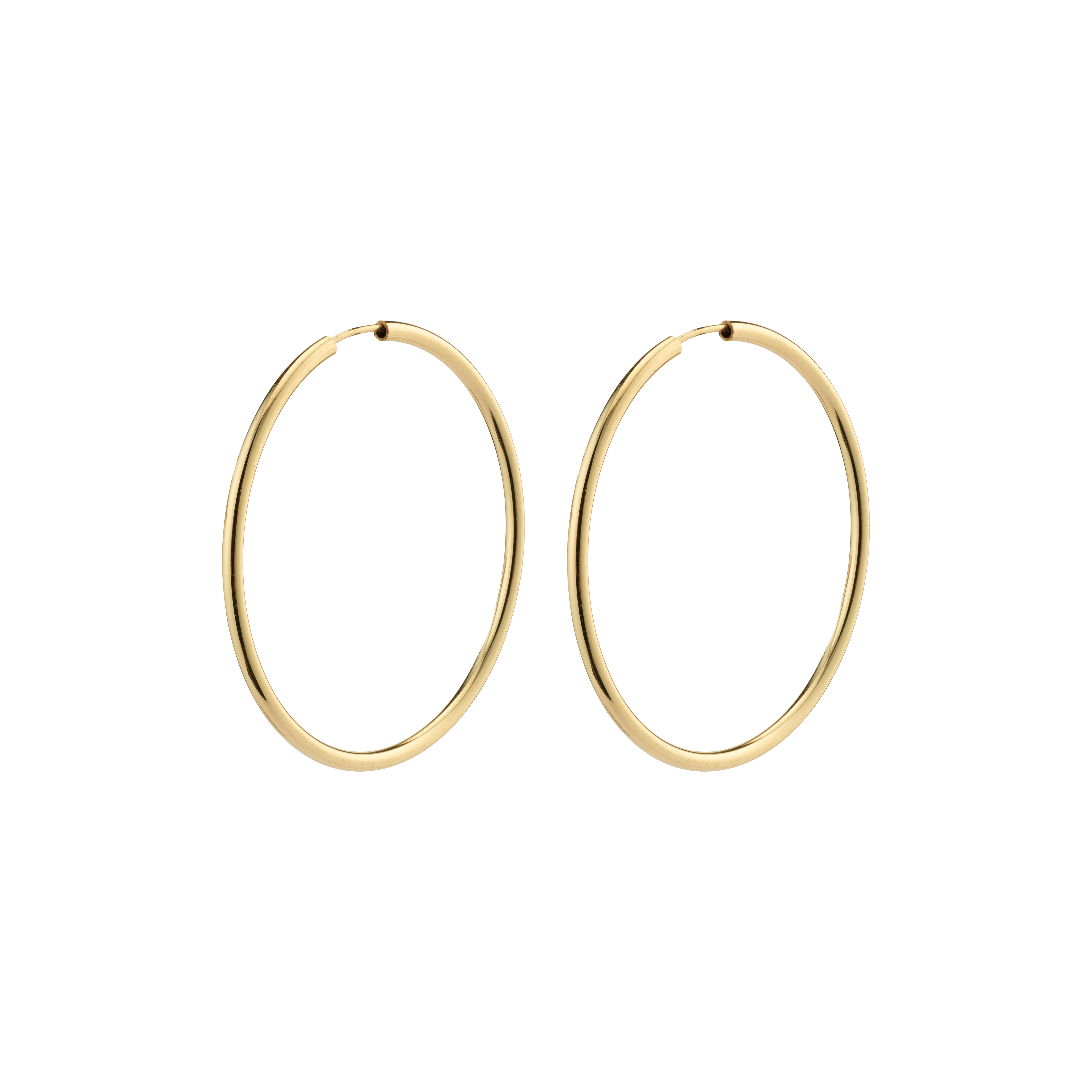 PILGRIM – APRIL Hoop Earrings – Gold Plated – Medium v:3433868 PILGRIM – APRIL Hoop Earrings – Gold Plated – Medium v:3433868