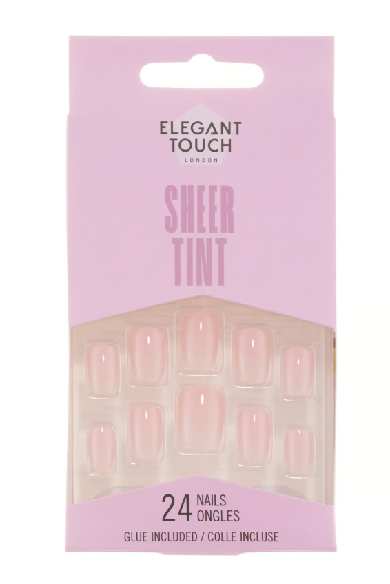 Elegant Touch -Artificial Nails - Sheer Tint Ballerina Pink v:8461658