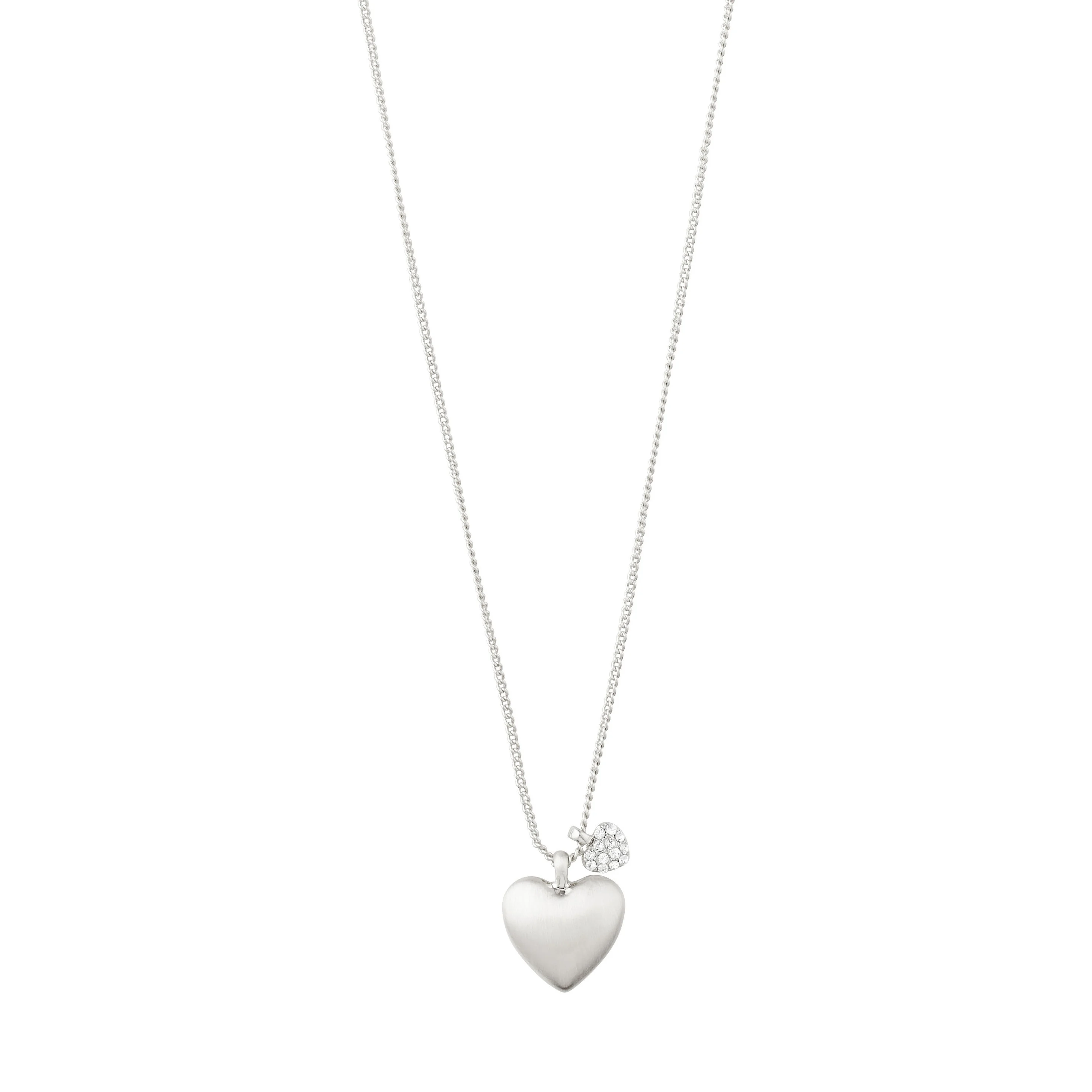 PILGRIM – SOPHIA Heart Pendant Necklace – Silver Plated – 40 cm + 9 cm v:7560713 PILGRIM – SOPHIA Heart Pendant Necklace – Silver Plated – 40 cm + 9 cm v:7560713